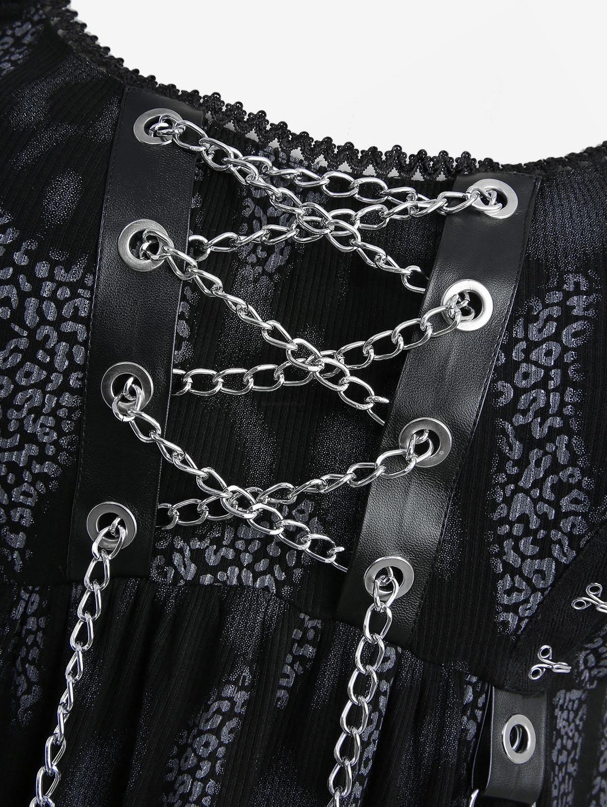 ROSE GAL Women Plus Size Punk Goth Chinas Goth Tank Top - Image 3