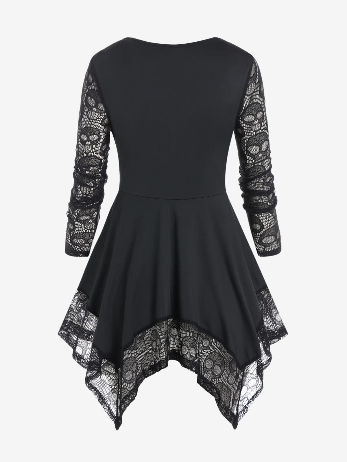 ROSE GAL Womens Plus Size Tunic Tops Fall Casual Long Sleeve T-Shirt Goth Shirt V Neck Loose Blouses Swing Tunic - Image 4